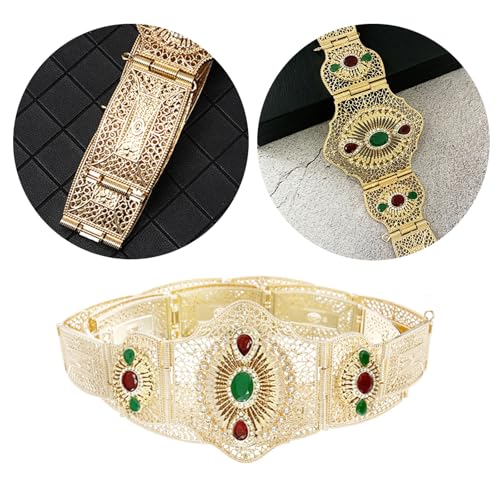 Traditional Waist Belt Russian Caucasus Costume Crystal Belt For Stage Performances Elegant Wedding Bride Waistband2