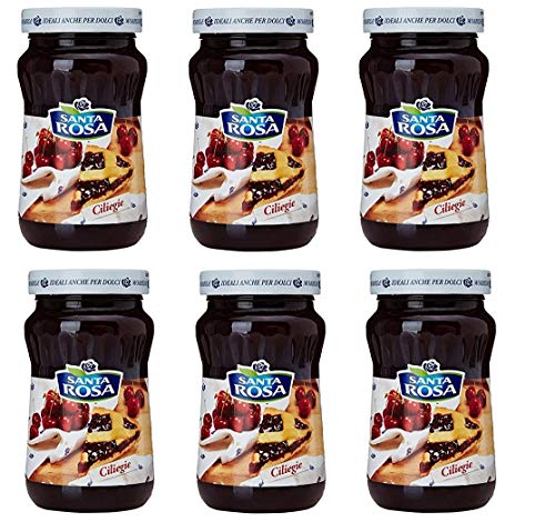 6x Santa Rosa Mermelada de Cereza Italiana 350g