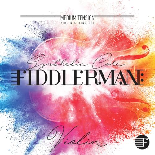 Fiddlerman Violin String Set, Synthetic Core, Medium Tension, Ball-End‚ Full Size 4/4 and 3/4