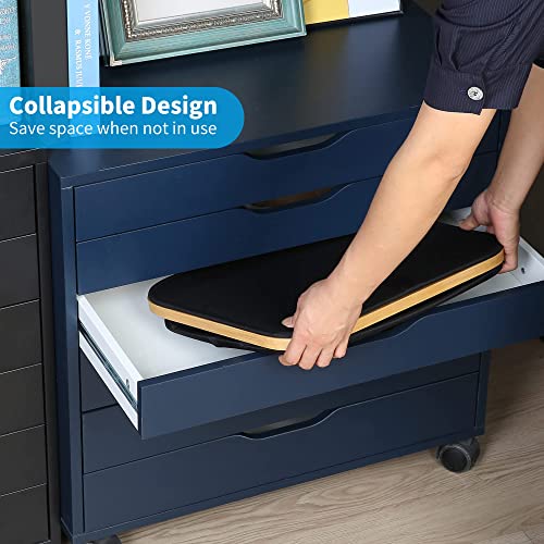 Efluky Large Laundry Basket With Lid, 100L Tall Laundry Basket With Bamboo Handles For Clothes And Toys Storage, Freestanding Collapsible Laundry Hamper With Inner Bag For Bedroom And Bathroom, Black #TOP5