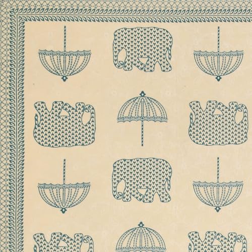 Image of Living Roots Ethnic Jaipur Block Print Double Cotton Bedsheet & 2 Pillow Covers, for Mattress Upto 6 inches Thick, No Colour Bleeding, Blue Colour, King Size 90 * 108 inches, 120TC (601-C)