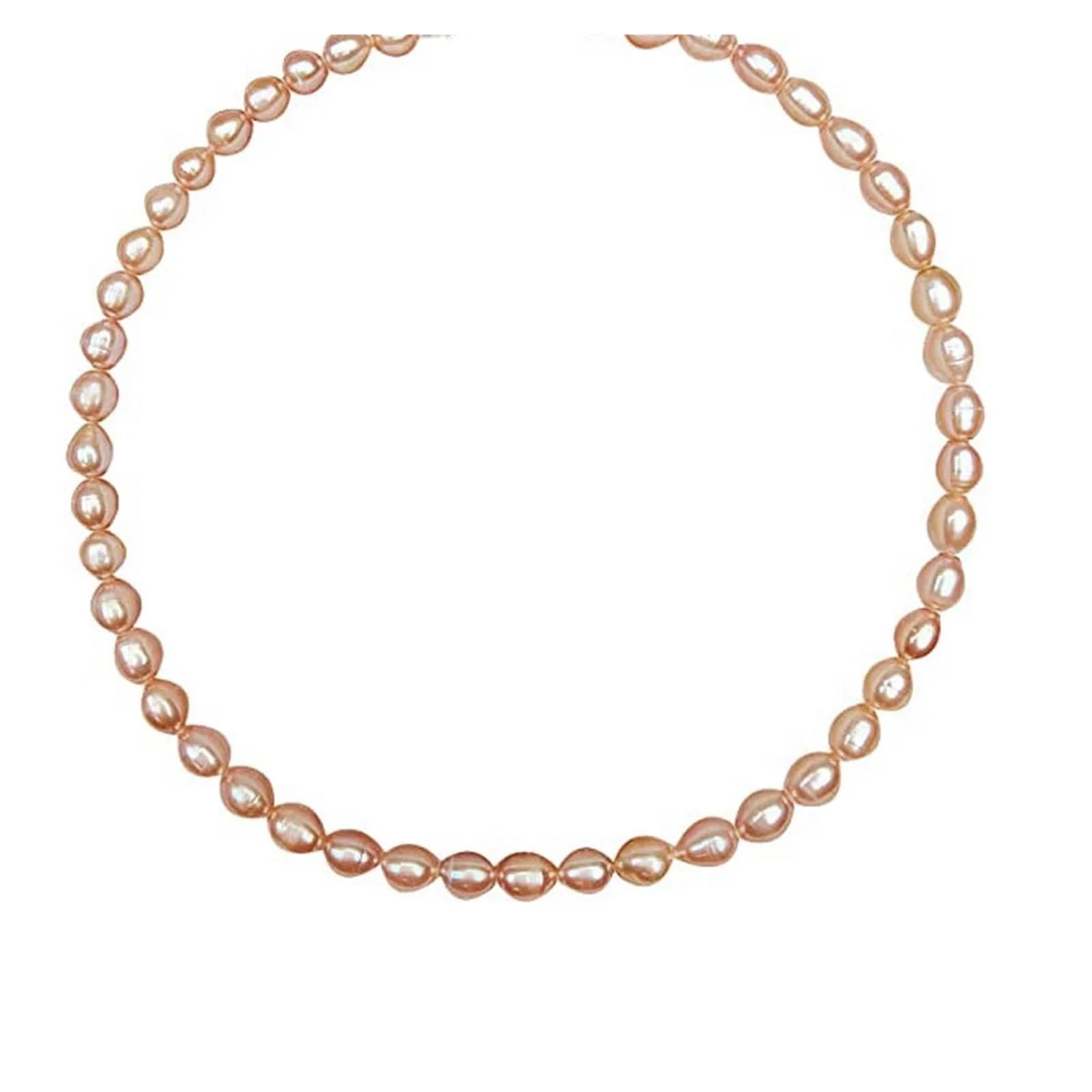 LIUCH Gargantilla barroca de Perlas de Agua Dulce for Mujer, Regalos de Moda, Perlas Naturales puras, joyería Artesanal Hecha a Mano, Collar con Hebilla de Tornillo