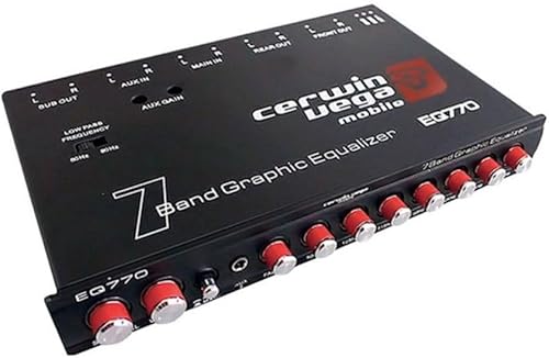 Cerwin Vega EQ770 Ecualizador paramétrico de 7 bandas con entrada auxiliar