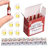 FTYHXP 1 Set Doll Props 1/6 Scale Mini Beer Bottles with Glasses&Box Set Mini Money Model for Miniature Doll Accessories Action Figure Props, DIY Crafts,RC Crawler Car Accessories Tiny Collectibles