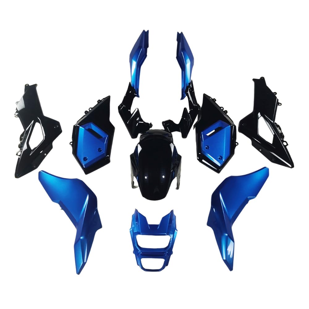 PPYRD ABS Injection Full Fairing Kit Fit for Honda Grom MSX125 2016 2017 2018 2019 2020 Motorcycle Plastic Bodywork Body Frame Cowling Set - Blue