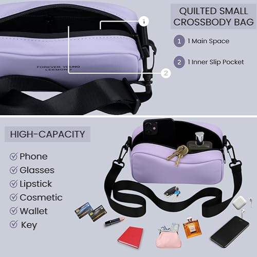 Image of TS WITH TECHSUN Small Crossbody Bag for Women | PU Leather Sling Bag with Adjustable Strap | Women's Handbags | Mini Purse for Women | Travel Crossbody Pouch For Keys, Makeup Etc.