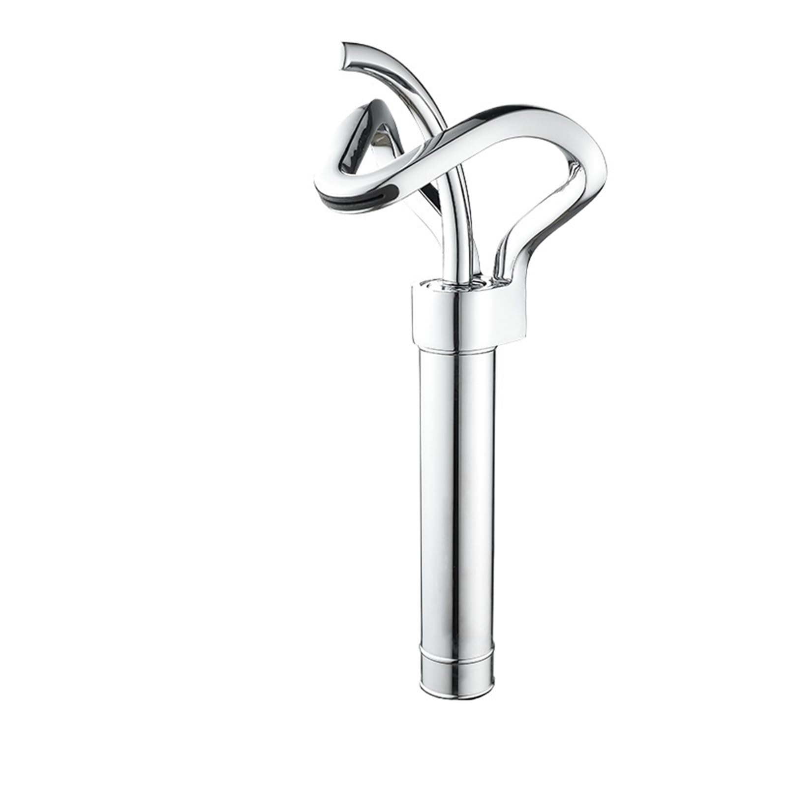 Lyvqzpwlr Chrome Tall Bathroom Basin Pillar Taps, Waterfall Bathroom Basin Faucet Deck Mounted Hot Cold Mixer Brass Body Multicolor(Chrome Tall)