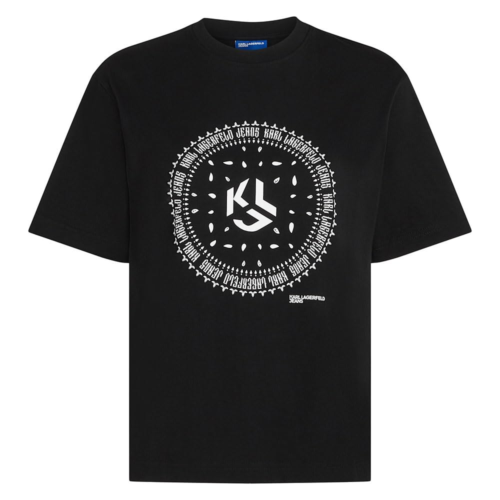 Karl Lagerfeld Jeans Damen Regular Bandana T-Shirt