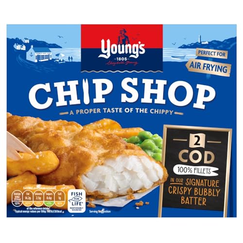 Youngs Chip Shop 2 Cod 100% Fillets 200g