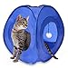 MyDeal Pop Up Instant Kitty Play and Sleep Tent with Portable, Foldable Design and Built in Toy for Cats , Kittens , and other Small Animals!