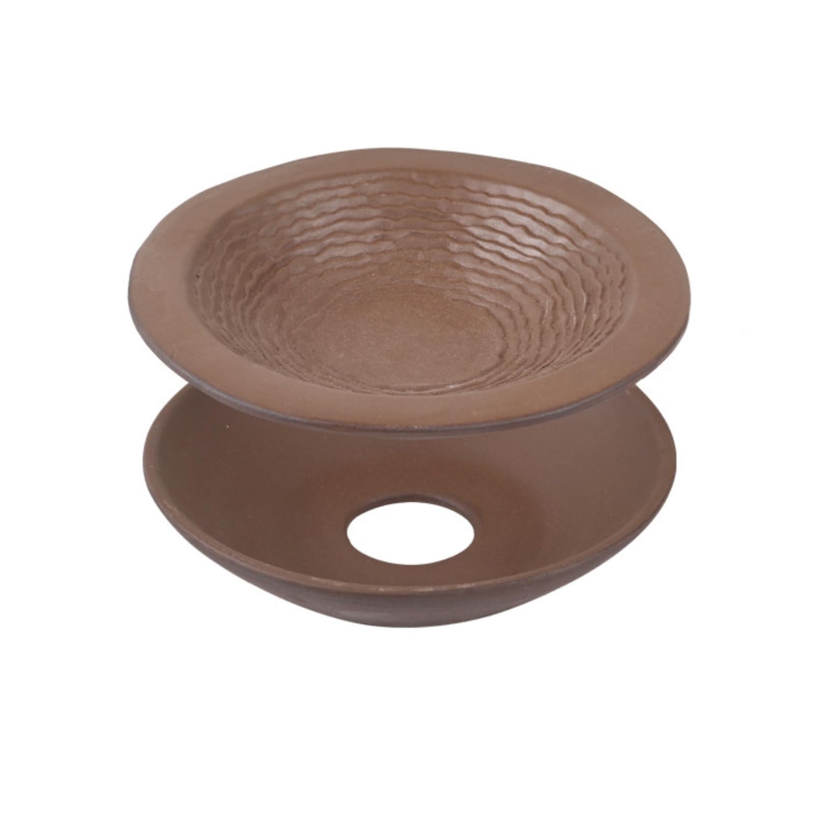 MagiDeal Vasca da Bagno per Tartarughe Ciotola Piatto Abbeveratoio Mangiatoia per Rettili in Ceramica Divisa con Bordi Ondulati E Superficie Antiscivolo Adatta, Stile Tartaruga Separato - Rotondo