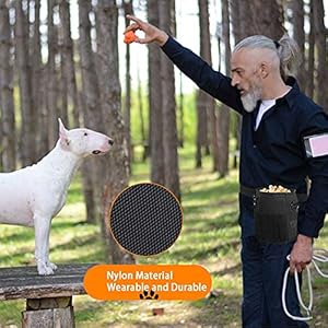   Portable-Pet-Treat-Bag-YOUTHINK-Portable-Pet-Treat-Bag-Dog-Training-Bag-with-Adjustable-Waist-Bag-Shoulder-Strap-Food-Snack-Small-Item-Storage-Bags-Black
