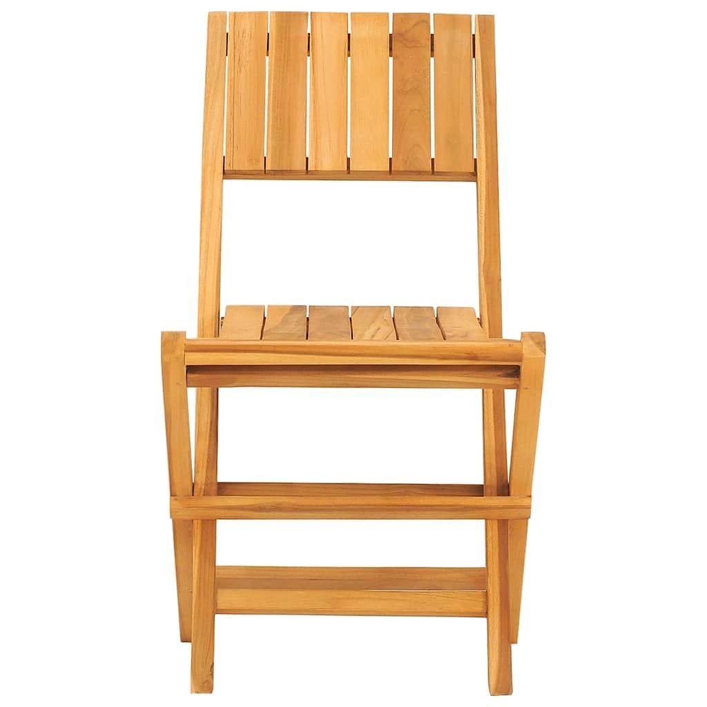 Set 8 Sedie da Giardino Pieghevoli in Legno Massello di Teak | Sedute salvaspazio pieghevoli in vero teak per arredare il giardino, balcone o patio durante i pranzi all'aperto.