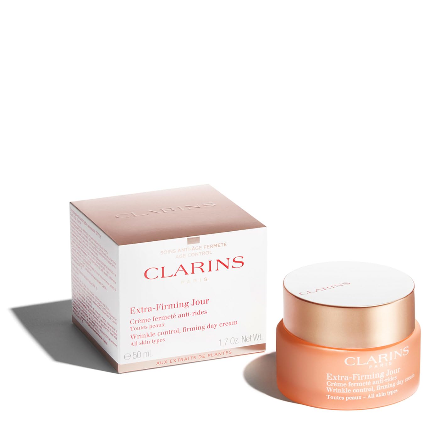 Clarins Extra Firming Wrinkle Control Day Cream for All Skin Types 1.7 oz