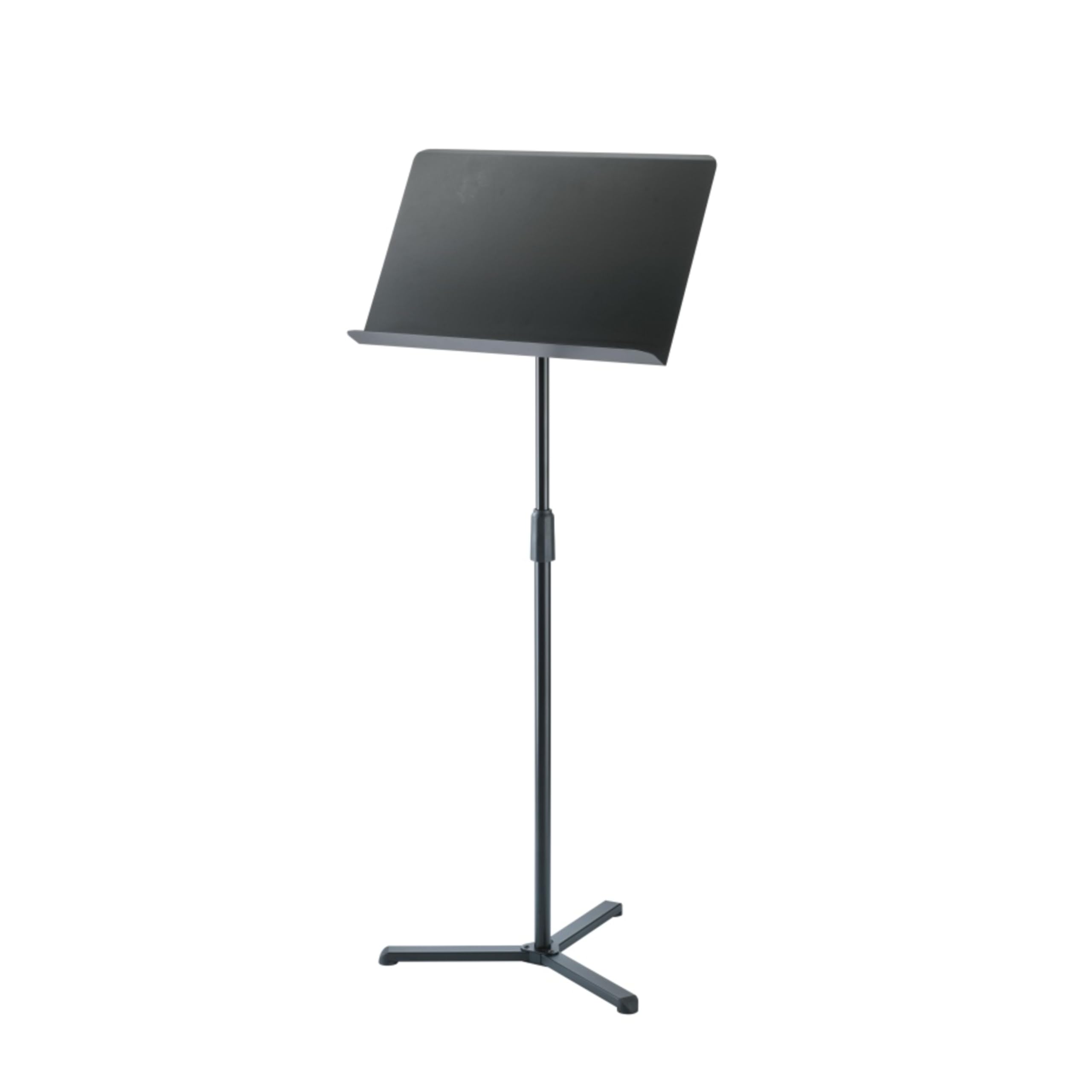 K&M 11926 Leggio d'orchestra nero - Leggio per spartiti musicali estensibile fino a 128 cm - con base piatta
