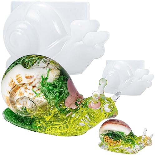 3D Animal Epoxy Resin Molds Silicone Snail Large And Small #TOP13