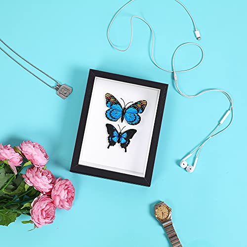 Kapix Shadow Box 5X7 Picture Frame With Real Glass Deep Wood Memory Box Display Case For Flowers,Ticket,Memorabilia,Keepsake,Medal,Art And Photos,Black #TOP3