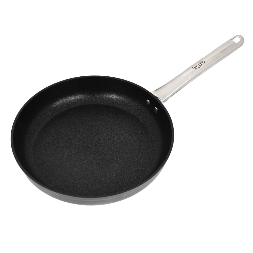 Leggno Master Titanium 20Cm Tava, Çelik Sap Metalik Gri