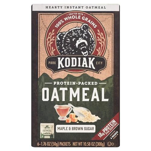 Generic Protein-Packed Maple Brown Sugar Instant Oatmeal, 1.76 oz, 6 Packets (Pack of 4) image 2