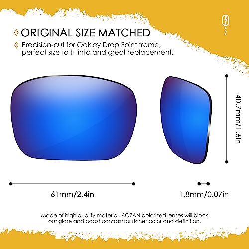Image of ANSI Z87.1 Replacement Lenses For Oakley Drop Point OO9367 Sunglasses