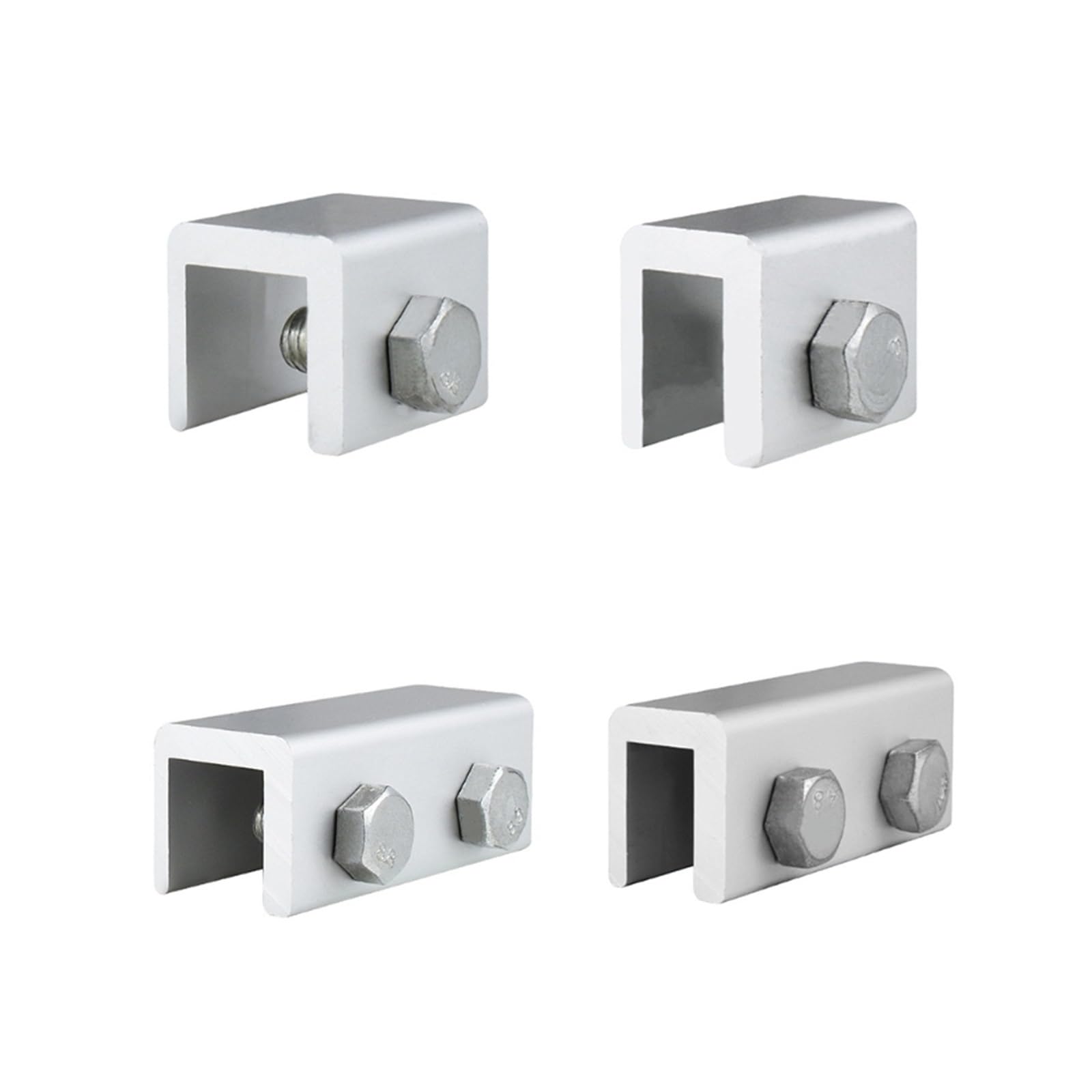 Bloqueador de cerradura, Cerradura for puerta y ventana corredera con llave, instalación sin taladros, aleación de aluminio(Double Hole Narrow)