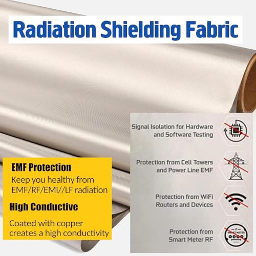Tissu anti ondes de haute précision pour blindage RF or 9 mètres - 4