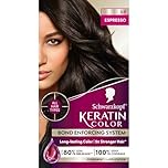 Schwarzkopf Keratin Color Permanent Hair Color, 3.0 Espresso, 1 Application - Salon Inspired Permanent Hair Dye, for up to 80% Less Breakage vs Untreated Hair and up to 100% Gray Coverage