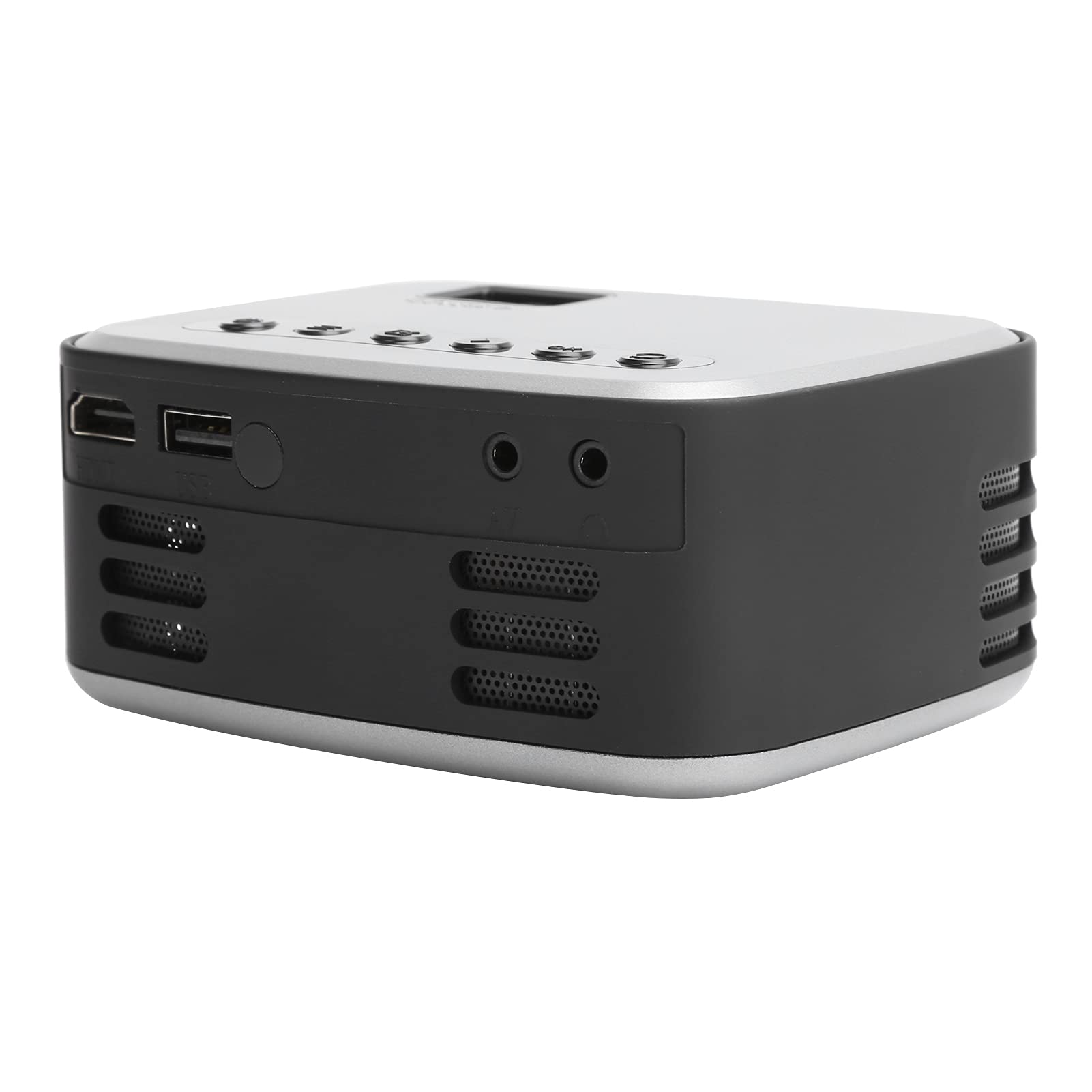Mini Proiettore Full HD, Proiettore LED per la Casa, Videoproiettore Portatile 1920x1080p Mini Proiettore HD per Home Theater con Luce LED, per Casa e Ufficio (UE 100‑240 V)