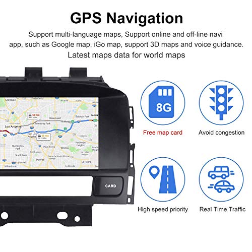 ZWNAV Andriod 9.0 Autoradio Sat Nav Navigation GPS pour Opel Opel Holden Astra J 2010-2016 Soutien Europe 49 Carte de… - Image 3