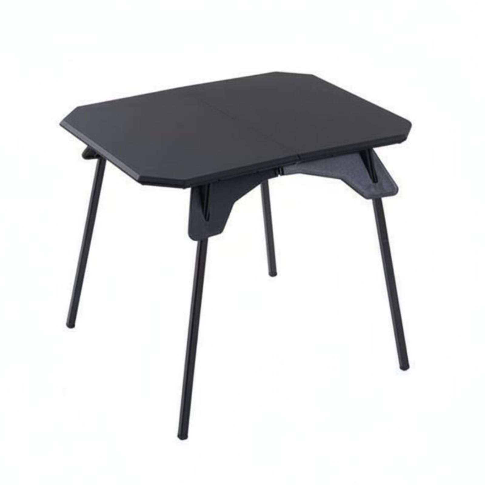 Jiuvaso Tavolo da Picnic Pieghevole Tavolo da Campeggio Tavolino Portatile Piano Pieghevole in E Alluminio Stabilità su O Campeggio Configurazione Veloce, Nero