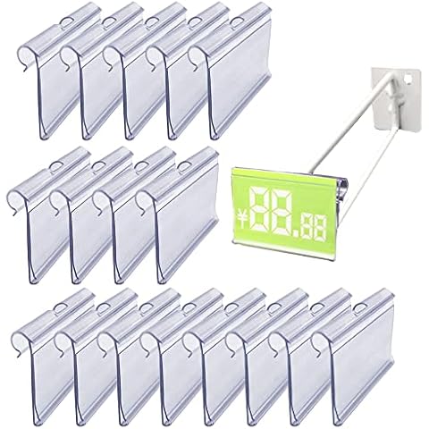 100 Clear Plastic Label Holders for Retail Cover