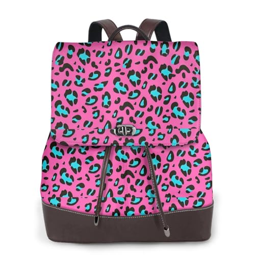 Sac à dos en cuir léopard femme pour libérer vos mains avec style