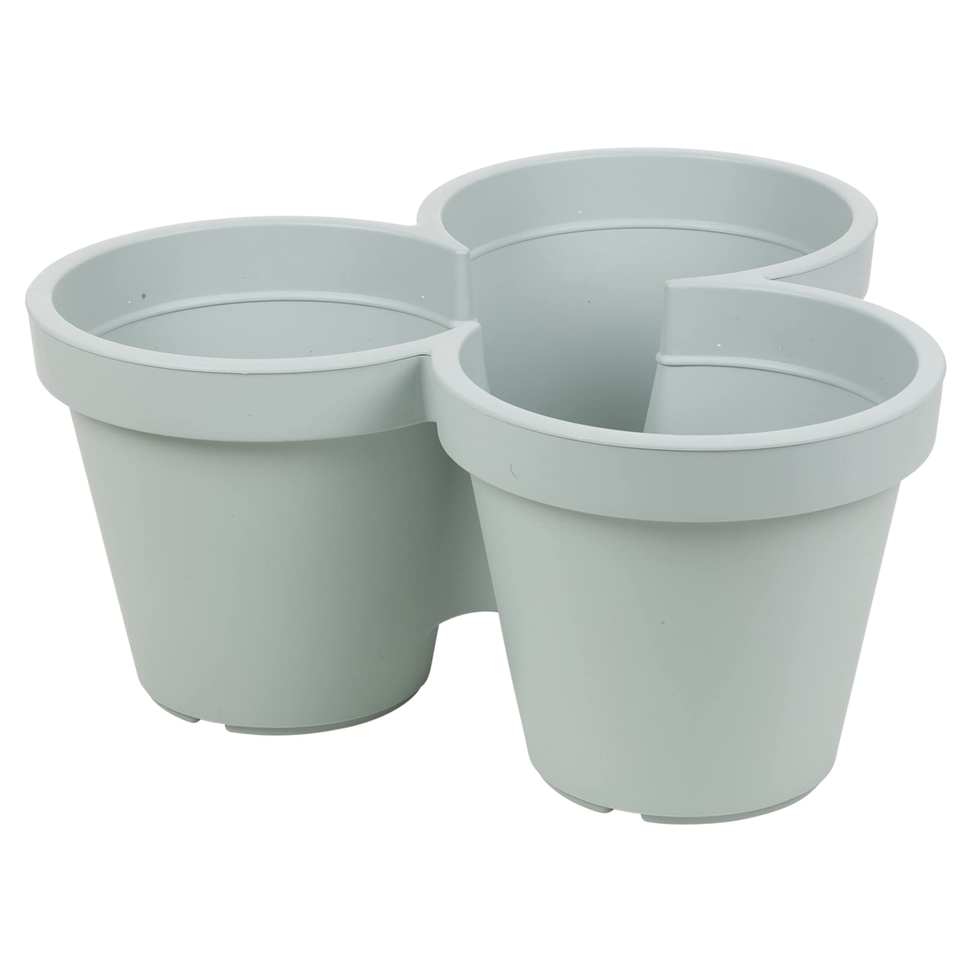 URBNLIVING Stackable Vertical Garden Planter Pot Vegetable Fruit Flower Plant Indoor Outdoor Garden Tower (Eggshell Blue)