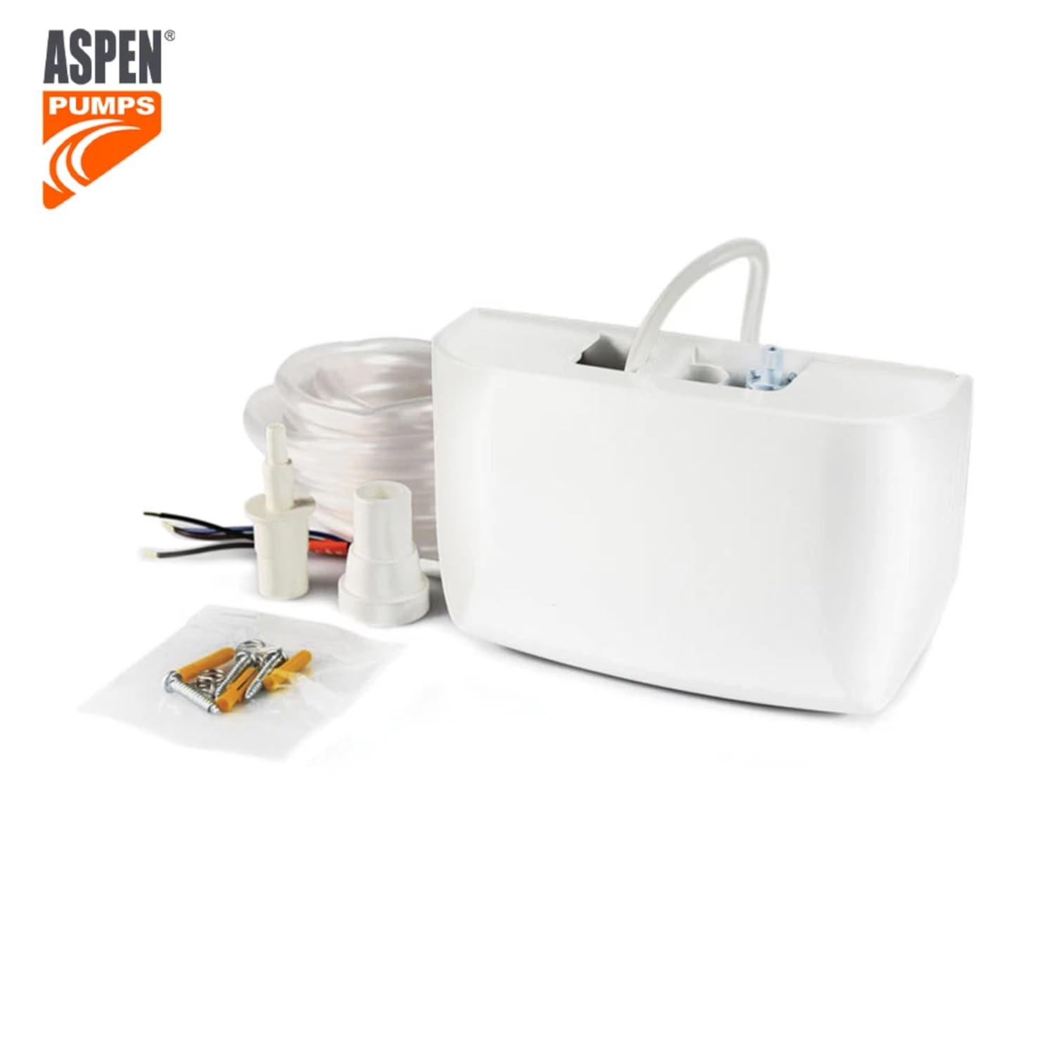 Aspen Pumps Mini Blanc FP1080/2 - Bomba de Condensados para Climatizadores, Bomba de Evacuación de Condensados Bajo Split, 21 dB(A), 12 L/H