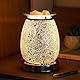 Makimoo Duftlampe Wachs Duftöl Lampe, elektrische Wachswärmer, Ölbrenner, Nachtlicht-Öllampe für Heimdekoration (Silbernes Mosaik)