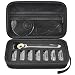 PAIYULE Travel Case Compatible with Gillette Heated Razor for Men, Starter Shave Kit Storage Holder for Blade Refills, Clipper Guards, Charging Dock and Accessories-Black(Box Only)