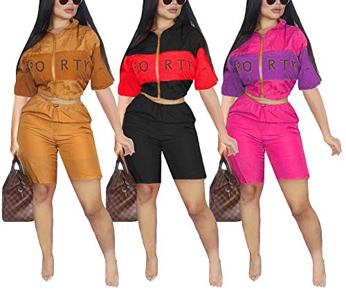 Sexy Crop Tops for Women - Short Sleeve Crop Tops High Waisted Pants Jumpsuit Sexy Club Outfits Black XL