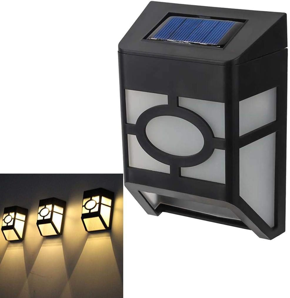 YENJO 2 LED Solar Power Street Light Motion Sensor Security Garden Security Wall Lamp Wall Light