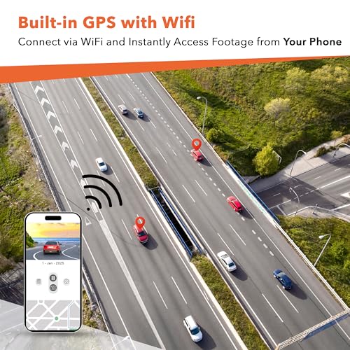 Image of FitSpark DC-101 Pro ADAS 4MP Real 2K Dual Channel Dash Camera No.1 Novatek AI Chipset High Definition 2.7 inch IPS TrueColors Display Super Night Vision GPS & WiFi