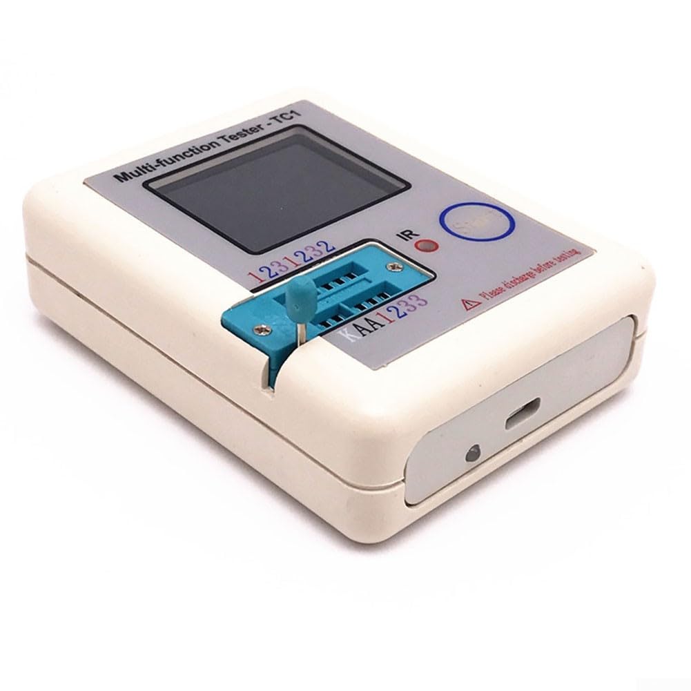 TFT Transistor Tester with 1.8" Color Screen - Multi-Functional Component Tester Transistors, Diodes, MOSFETs, More