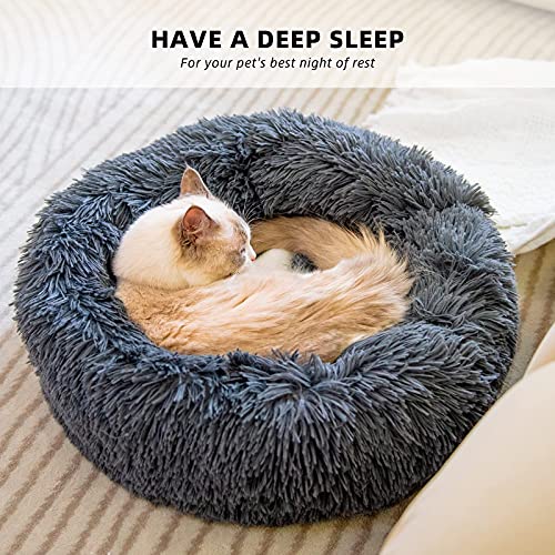 RAINBEAN Donut Marshmallow Pet Bed for Cats And