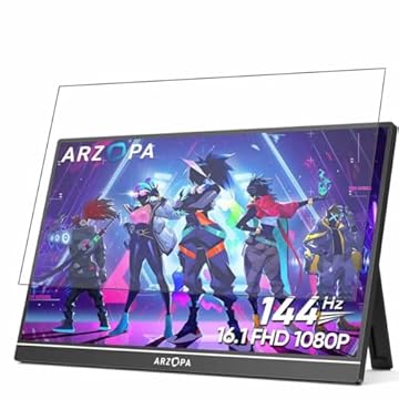 Pacote com 3 protetores de tela Puccy, compatível com ARZOPA Z1FC monitor portátil 40.9 cm protetor de filme TPU (não protetores de vidro temperado)