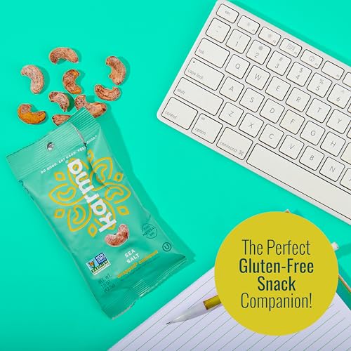 Image of Karma Nuts Flavored Cashews Variety Pack (1.5 oz, Pack of 6) - Whole Roasted Cashews, Healthy Snacks for Adults - Gluten Free Vegan Snacks, Vegan, Non GMO - Flavored Nuts Low Carb