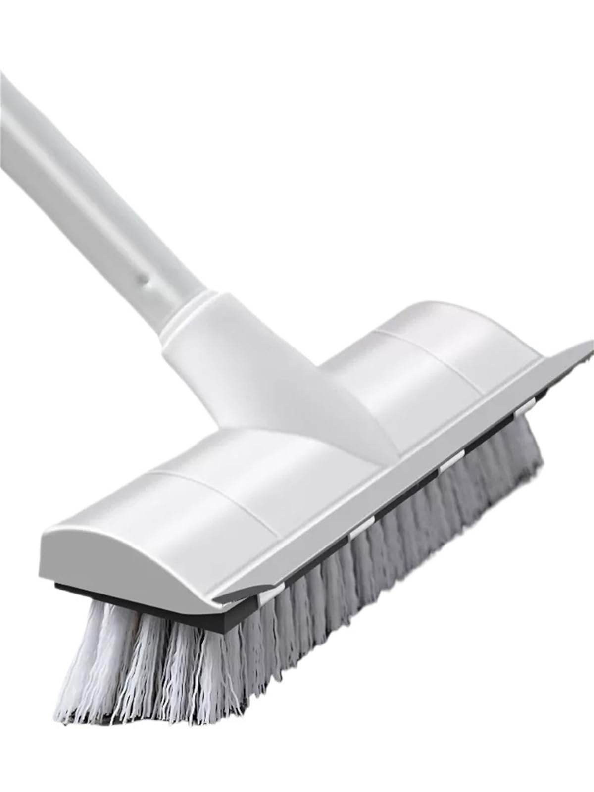 Garden Broom Outdoor Floor Scrub Brush With Long Handle 2 In 1 Scrape And Stiff Bristles Scrubber for Cleaning Bathroom