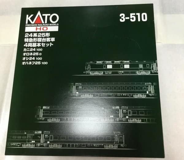 KATO 3-510 (HO)24系25形4両セット Amazon | KATO HOゲージ 24系 25形寝台特急客車 基本 4両セット