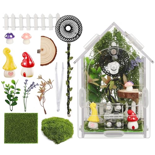 Image of 15pcs Jumping Spider Enclosure Kit with Decor Set | Scratch-resistant acrylic, 1mm vent, magnetic lock, includes 15 decor pieces for spider, mantis, tarantula
