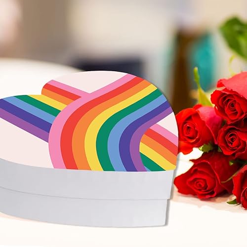 Miniatura 132 de Andaz Press Caja en forma de corazón para el día de San Valentín con tapa, caja reutilizable en forma de corazón, caja para golosinas, dulces
