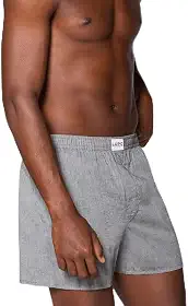 Samba Canção Masculina, 100% Algodão, Tecido Plano, Design Tradicional com Cós Elástico