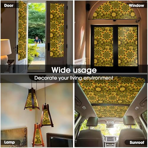 Vinilo Decorativo 15.7x118in Verde Amarillo Mosaic miniatura 5