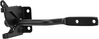 Self-Locking Gate Latch,Automatic Gravity Lever Door Latches,Wooden Fence with Fasteners/Black Finishing Steel Gate Latch to Secure Pool/Yard/Garden